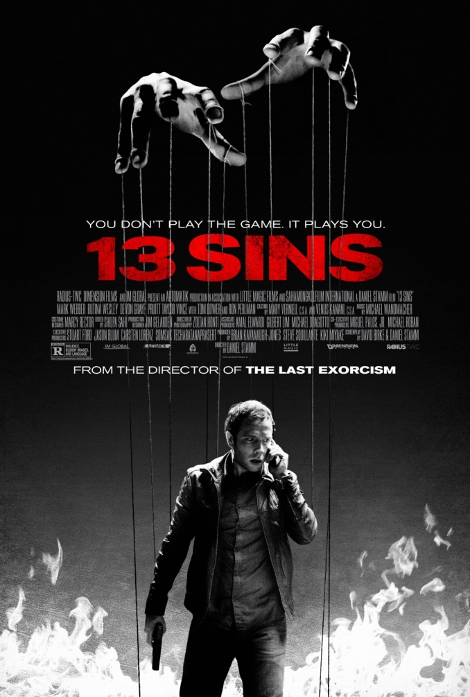 Primer póster para el remake de 13 Sins