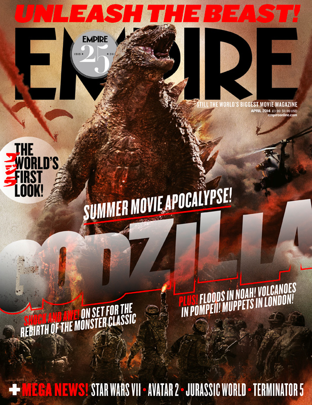 Nuevo vistazo a Godzilla en la portada de Empire