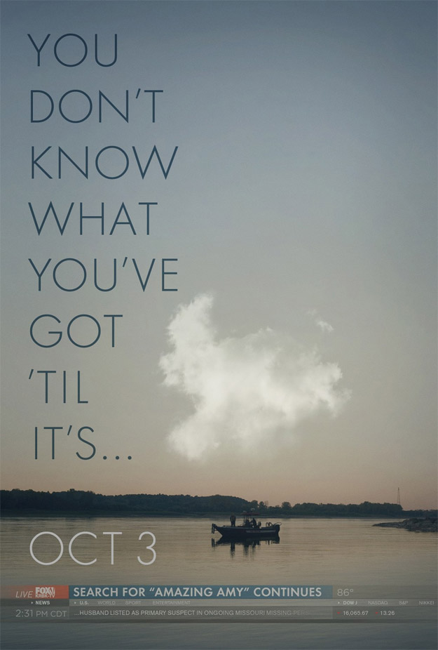 Primer póster y trailer de Gone Girl, de David Fincher