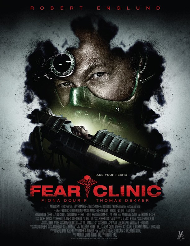 Pósters y trailer de Fear Clinic, con Robert Englund