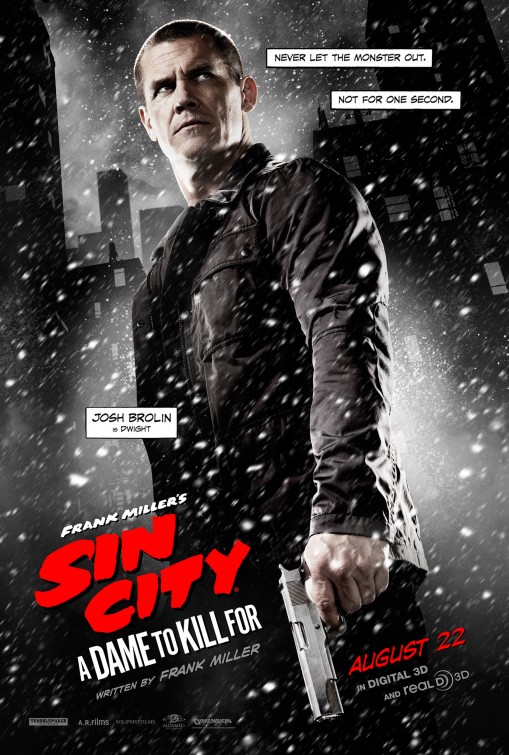 Póster de los personajes protagonistas de Sin City 2