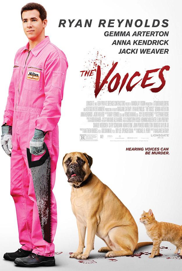 Ryan Reynolds en el nuevo póster de ‘The Voices’