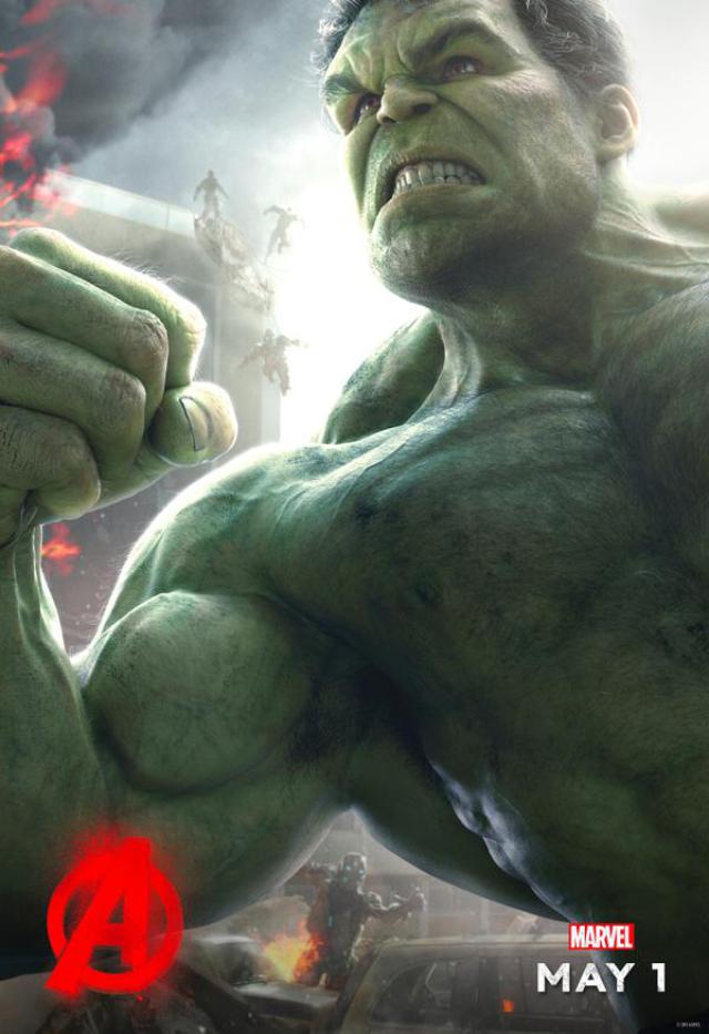 Hulk saca músculo en otro póster de ‘Los Vengadores 2’