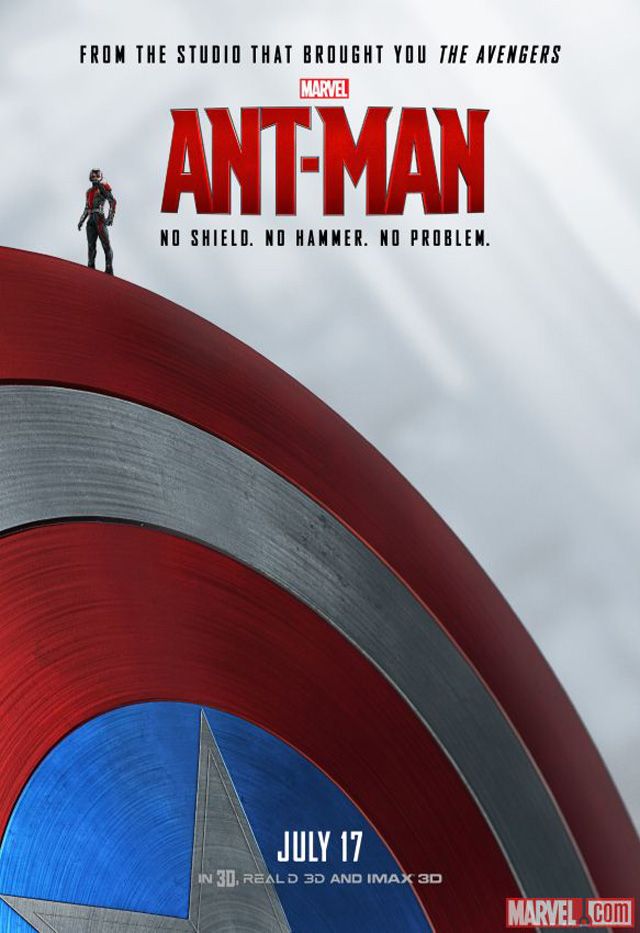 Tres nuevos carteles de ‘Ant-Man’... ¡a lomos de otros superhéroes!