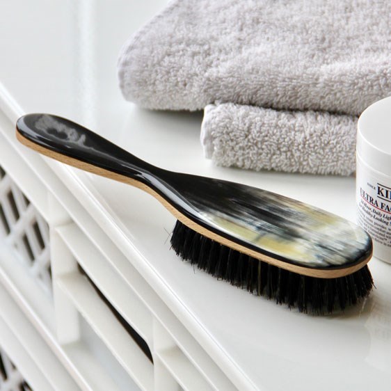A beautiful handmade brush, perfect for any dressing table.