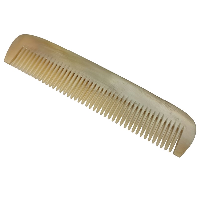 6 1/2" Cow Horn Single Toothed Comb