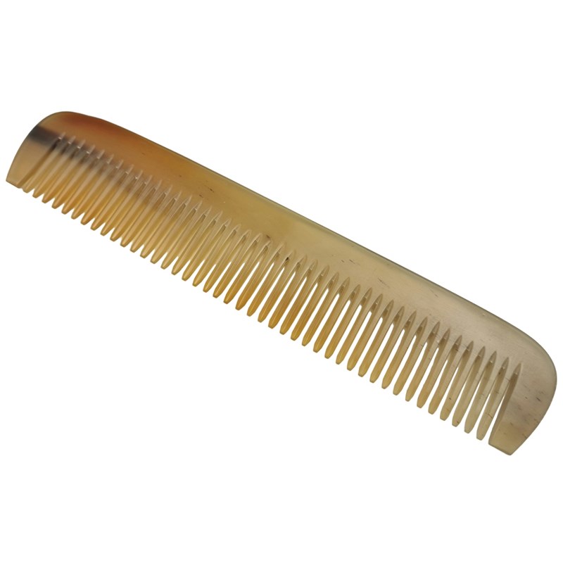 6 1/2" Cow Horn Single Toothed Comb
