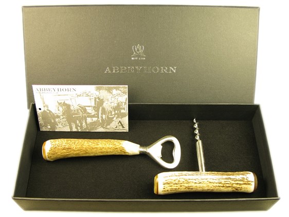 Bar Set - Stag Antler - Two Piece Bar Set - Stag Antler - Two Piece