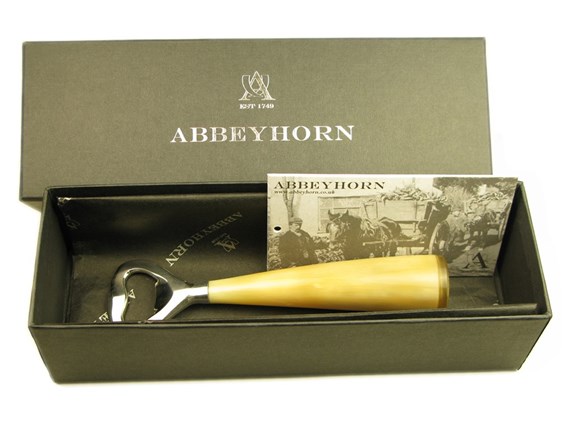 Bottle Opener - Cow Horn Bottle Opener - Cow Horn