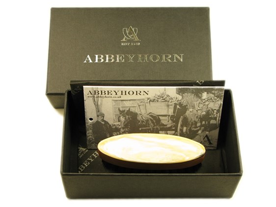 Oval Pearwood & Horn Beard Brush | Wild Boar Bristles Oval Pearwood & Horn Beard Brush | Wild Boar Bristles