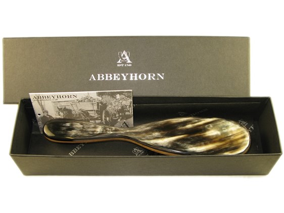 Horn & Pearwood Handled Hair Brush
