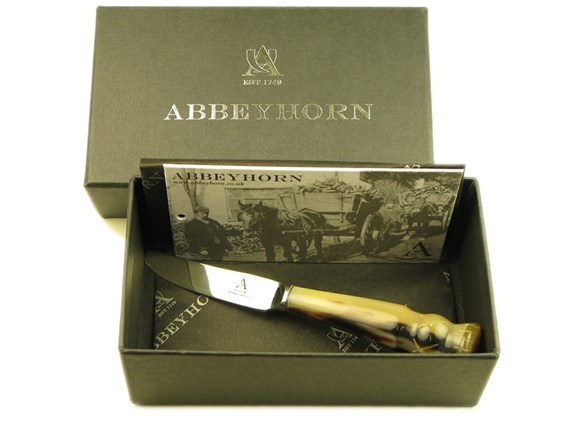 Dinky Knife - Cow Horn - Thistle End Dinky Knife - Cow Horn - Thistle End