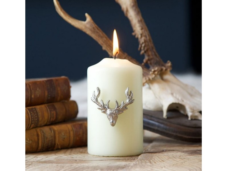 Stag Head Candle Pins - Set of 3 Stag Head Candle Pins - Set of 3