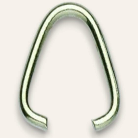 10 x Triangle Nickel Coated - 15mm 10 x Triangle Nickel Coated - 15mm