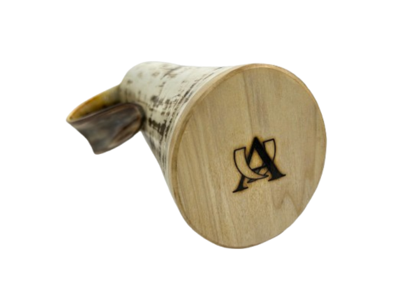 Cow Horn Soldiers Mug - Polished - 1 Pint | Handmade Horn Soldiers Mug