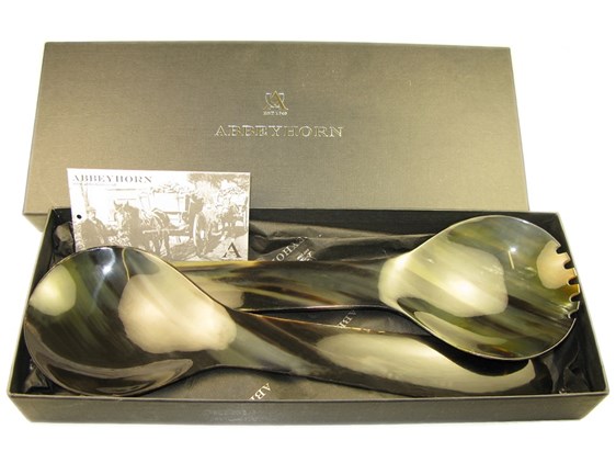 Ox Horn Salad Servers - 295mm Ox Horn Salad Servers - 295mm