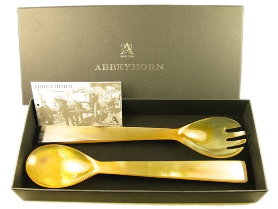 Ox Horn Salad Servers - 250mm