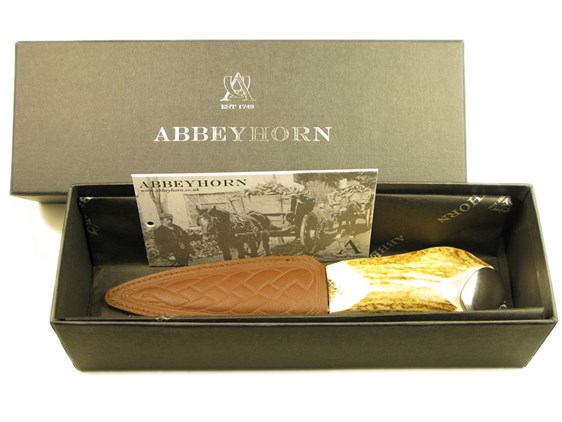 Sgian Dubh - Stag Antler Handle - Steel Cap | Sgian Dudbh Sock Knife