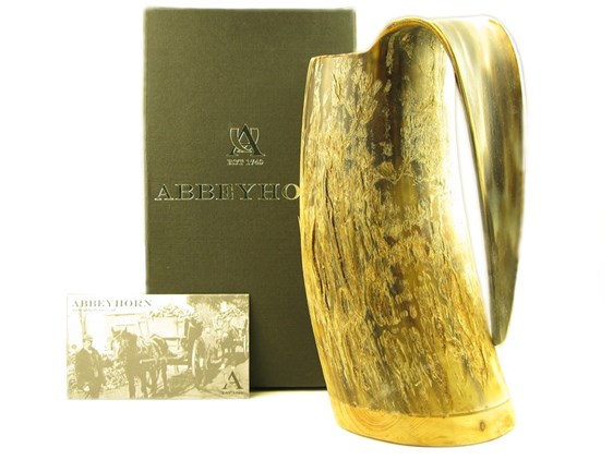 Cow Horn Viking Mug - Rough - 1 Pint | Horn Viking Tankard