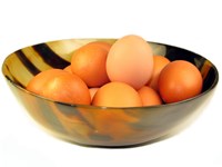 Polished Cow Horn Bowl - Medium - 160mm Polished Cow Horn Bowl - Medium - 160mm