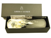 Horn Backed Rectangular Shoe Brush - Large - Dark Bristles