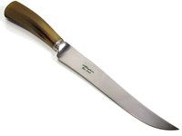 Polished Cow Horn Handle Two Piece Carver Set