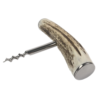 Cork Screw - Stag Antler - Steel Capped Cork Screw - Stag Antler - Steel Capped