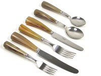 Dinner Set - Cow Horn - 6 Piece