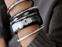 Horn Bangle - 1"