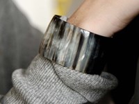 Horn Bangle - 2"