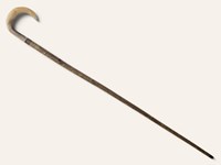 Rounded Crook Ramshorn Walking Stick Rounded Crook Ramshorn Walking Stick