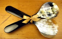 Ox Horn Salad Servers - 295mm