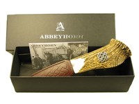 Sgian Dubh - Stag Antler Handle - Celtic Cross