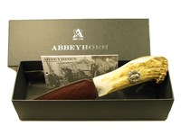 Sgian Dubh - Stag Antler Handle - Thistle