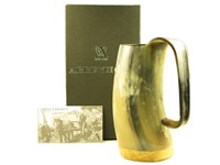 Cow Horn Soldiers Mug - Polished - 1/2 Pint | Roughly 1/2 pint size horn mug