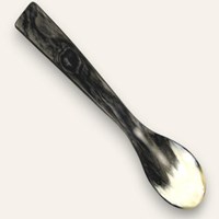 Egg Spoon - Square End - Two Carded | Cow Horn Egg Spoons Egg Spoon - Square End - Two Carded | Cow Horn Egg Spoons