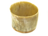 Cow Horn Storage Pot - Rough - Short Cow Horn Storage Pot - Rough - Short