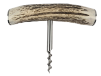 Cork Screw - Stag Antler - Steel Capped