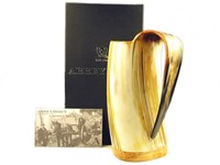 Cow Horn Viking Mug - Polished - 1/2 Pint