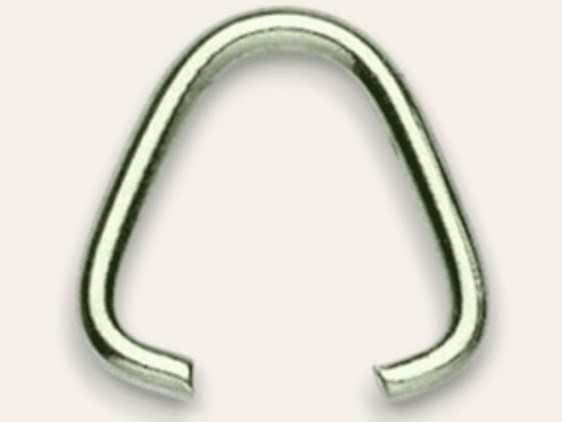 10 x Triangle Nickel Coated - 15mm