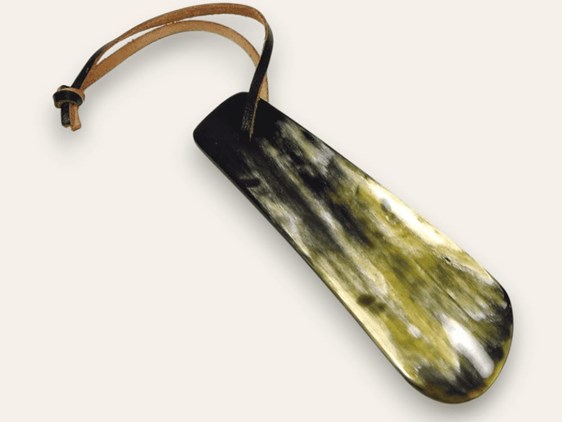 4" Travel Shoehorn with Leather Thong