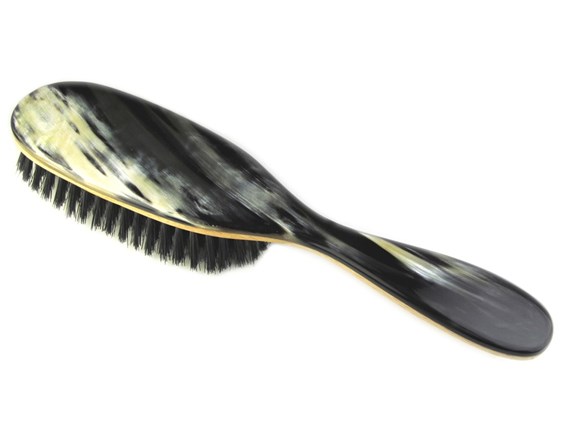 Horn & Boar Bristle Handled Hair Brush Horn & Boar Bristle Handled Hair Brush