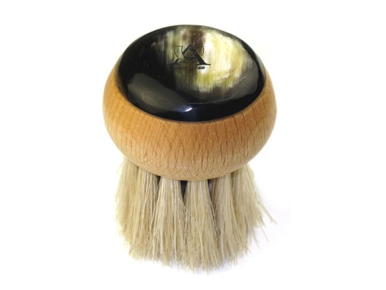 Beechwood & Horn Mushroom Brush | Horse Hair Bristles