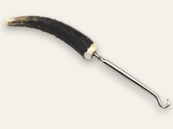 Button Hook - Stag Antler
