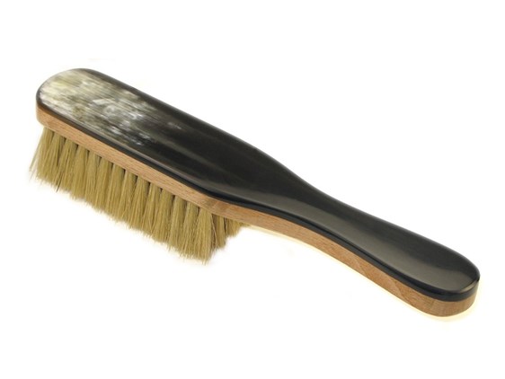 Cow Horn Handled Clothes Brush Cow Horn Handled Clothes Brush
