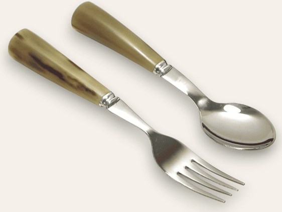 Children's First Cutlery Set - Cow Horn