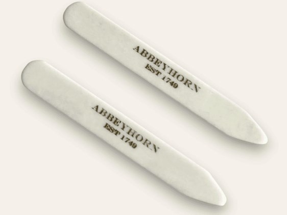 Collar Stays - Bone - 56mm