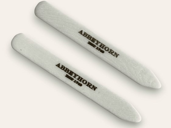 Collar Stays - Bone - 65mm