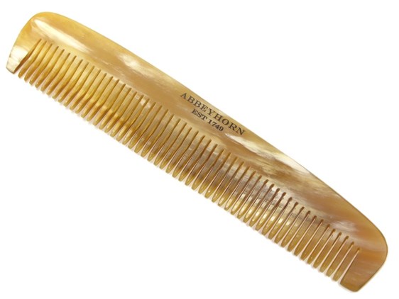 5 3/4" Cow Horn Single Tooth Comb | 150mm in length