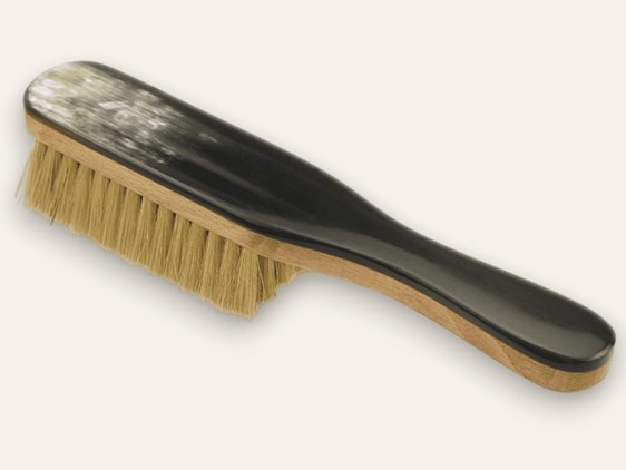 Cow Horn Handled Clothes Brush Cow Horn Handled Clothes Brush
